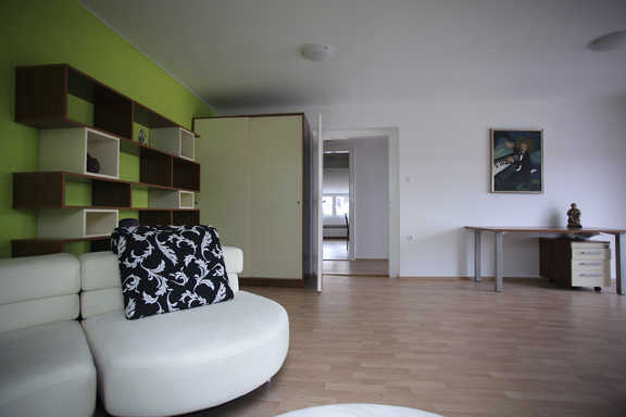 The apartment at the Residence Centre Cankarjeva run by the Public Fund for Cultural Activities of the Republic of Slovenia.