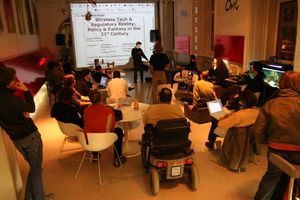 Guest lecture about the implications of wireless networks by <!--LINK'" 0:20-->, scientific research director at the New America Foundation's Wireless Future Program for the 7th <!--LINK'" 0:21--> in Maribor, 2007