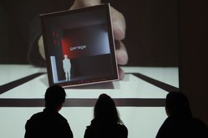 <i>Level head</i>, exhibition by Julian Oliver (NZ) interactive project dealing with spatial memory, <!--LINK'" 0:190-->, part of the project gRIG (Guild for Reality integrators and generators), during <!--LINK'" 0:191-->, 2008