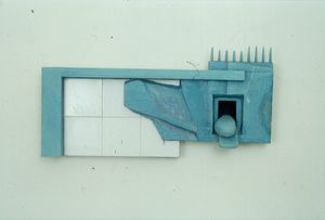<!--LINK'" 0:9--> artwork at the exhibition <i>Time as Structure, Method as Meaning</i> at the Stúdió Galéria in Budapest, 1995