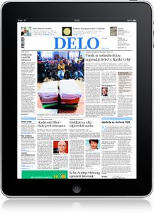 <!--LINK'" 0:21--> for iPad, the newspaper covers all fields, from Slovene national and local politics and regional news to world events, culture, sport, economy and also commentaries and reports