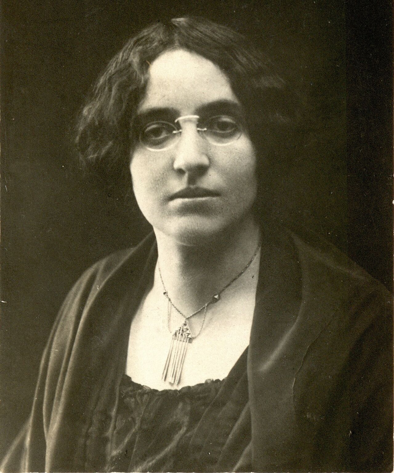 The 1920s portrait of Zofka Kveder, Slovene writer and journalist.
