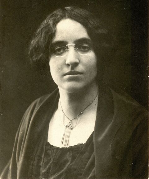 The 1920s portrait of Zofka Kveder, Slovene writer and journalist.