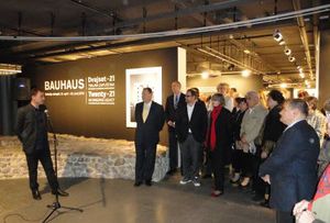 <!--LINK'" 0:241-->, opening of the exhibition <i>Bauhaus twenty-21</i> in <!--LINK'" 0:242-->, 2010