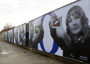 Street billboards from <!--LINK'" 0:24-->'s promotional campaign, 2010