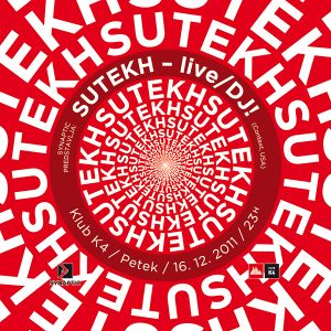 Flyer for the Live DJ (Sutekh) event organised by <!--LINK'" 0:16-->, 2011