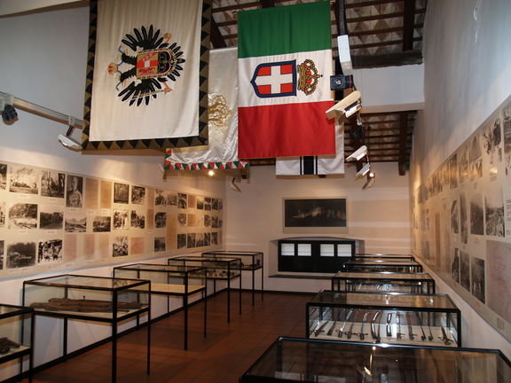 Installation of WWI military history of the Soča region at Kobarid Museum