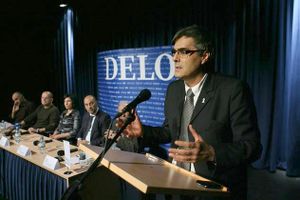 <!--LINK'" 0:25--> hosting a round table, 2010