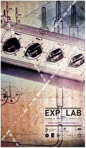 Poster for Exp-Lab, a cycle of new media exhibitions held at <!--LINK'" 0:107-->.